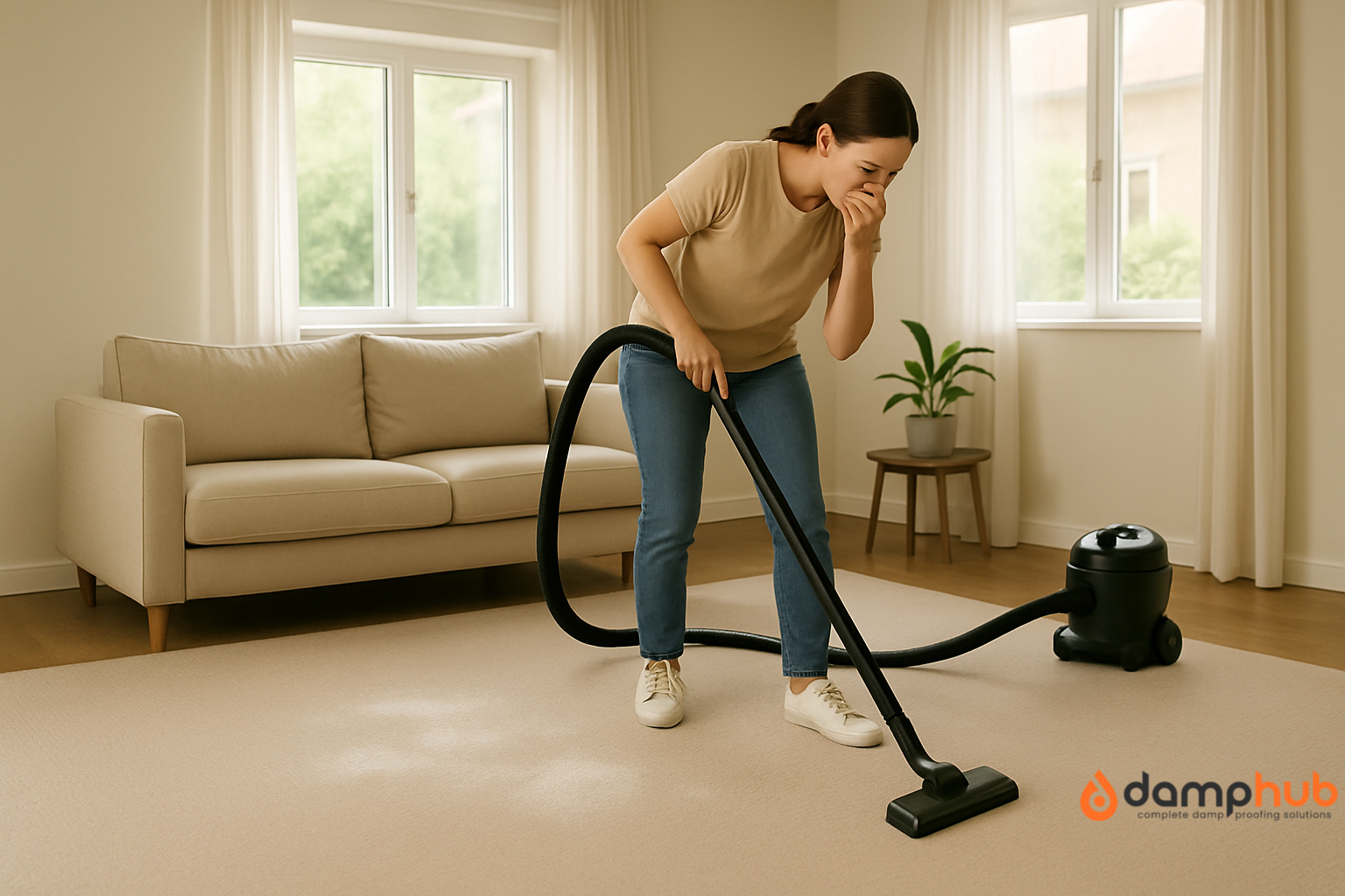 cleaning damp carpet