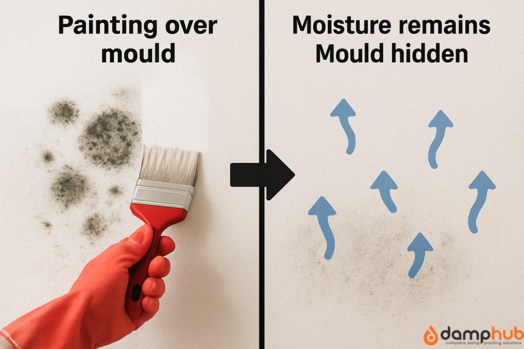 what happen when you paint over damp and mould