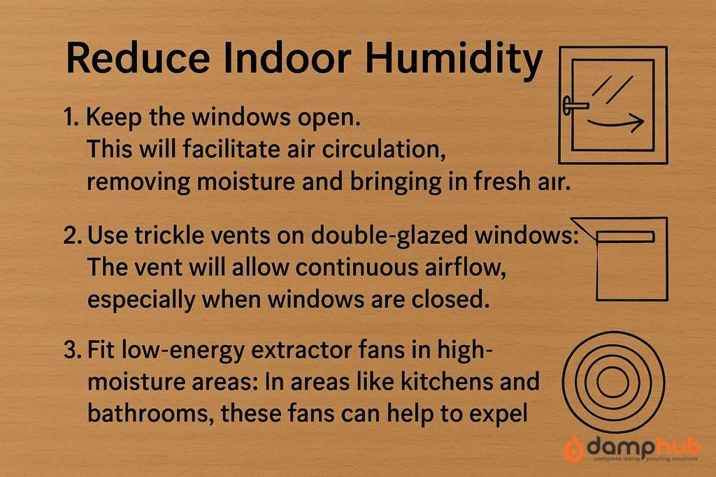 ways to improve ventilation and remove humidity