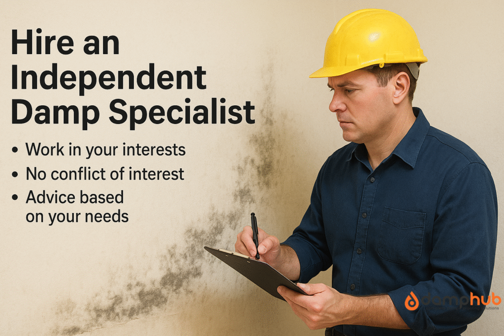 why you should always hire independent damp surveyors